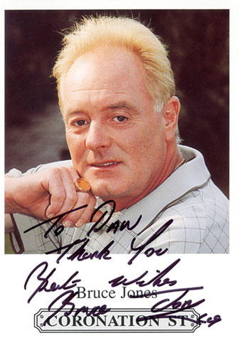 actor bruce jones les battersby autograph